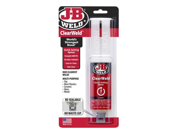 J-B Weld ClearWeld™ Epoxy Syringe 25ml