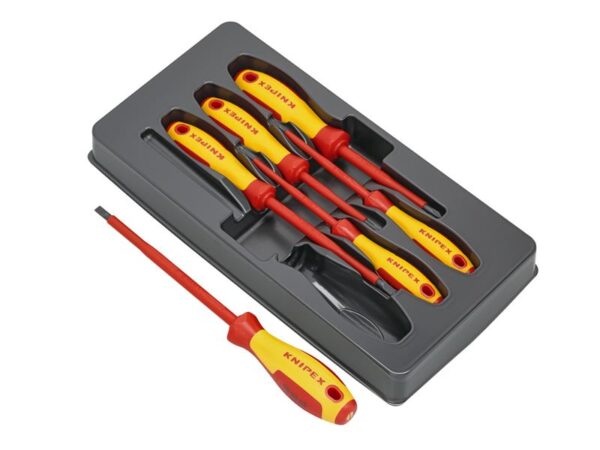 KNIPEX 00 20 12 V01 VDE Screwdriver Set, 6 Piece