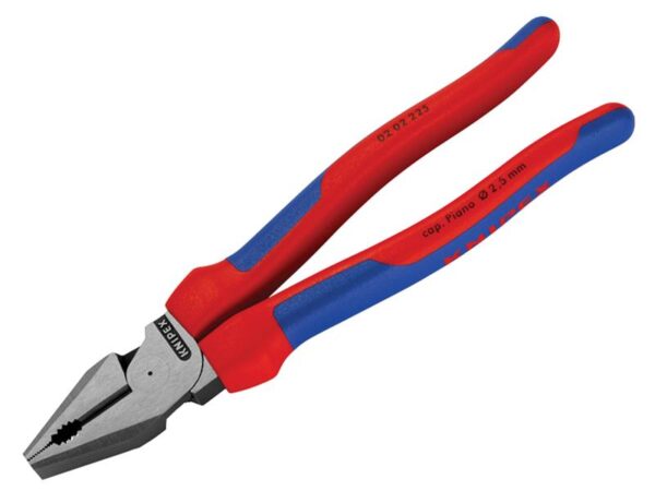 KNIPEX 02 02 225 High Leverage Combination Pliers Comfort Handles 225mm