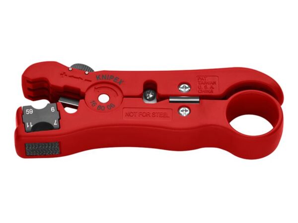 KNIPEX 16 60 06 Wire Stripping Tool for Coax and Data Cable