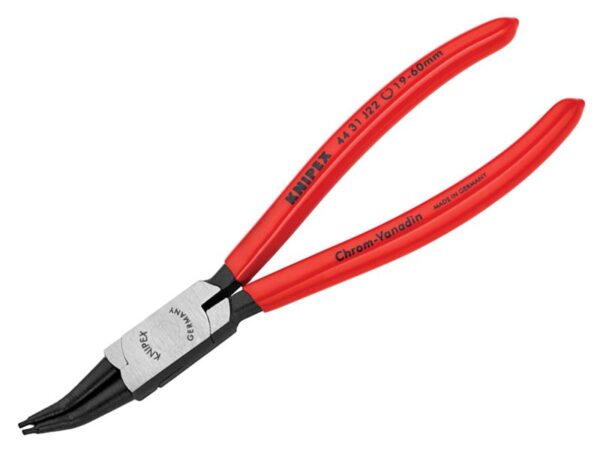 KNIPEX 44 31 J22 Circlip Pliers Internal 45° Bent Tip 19-60mm