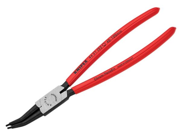 KNIPEX 44 31 J32 Circlip Pliers Internal 45° Bent Tip 40-100mm