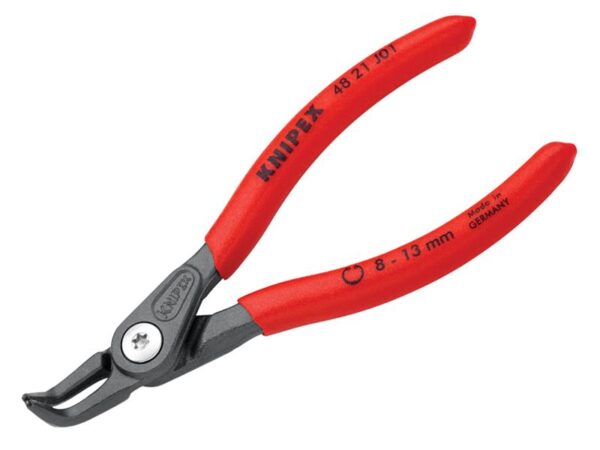 KNIPEX 48 21 J01 Precision Circlip Pliers Internal 90° Bent 8-13mm