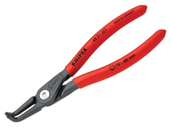 KNIPEX 48 21 J21 Precision Circlip Pliers Internal 90° Bent 19-60mm
