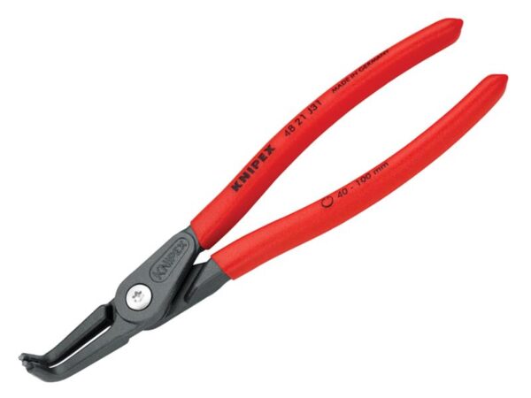 KNIPEX 48 21 J31 Precision Circlip Pliers Internal 90° Bent 40-100mm