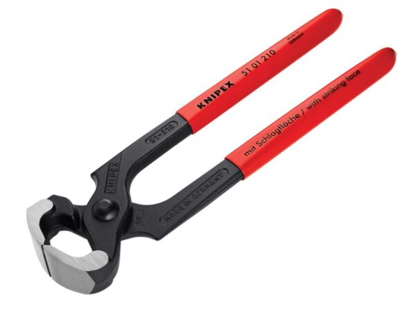 KNIPEX Hammerhead Style Carpenter's Pincers Plastic Coated Grip 210mm