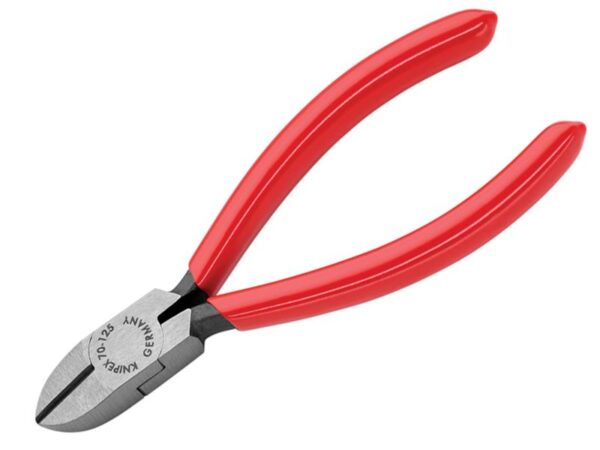 KNIPEX 70 01 125 Diagonal Cutters Plastic Coated Grip 125mm