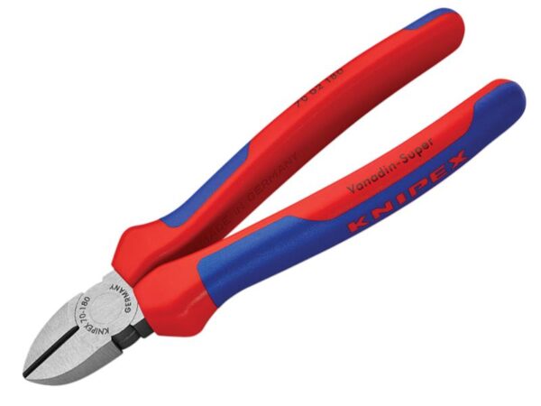 KNIPEX 70 02 180 Diagonal Cutters Multi-Component Grip 180mm
