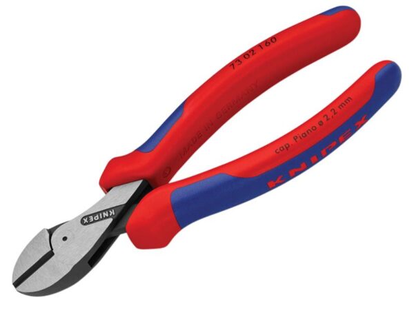 KNIPEX 73 02 160 X-Cut® Compact Diagonal Cutter Multi-Component Grip 160mm