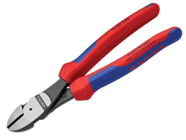 KNIPEX 74 02 200 High Leverage Diagonal Cutters Comfort Handles 200mm