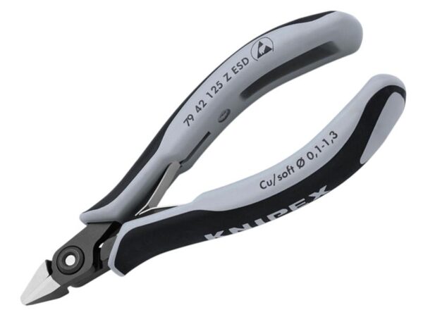 KNIPEX 79 42 125 Z ESD Precision Electronics Side Cutters 125mm