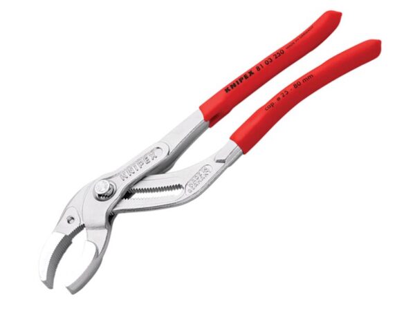 KNIPEX 81 01 250 Siphon and Connector Pliers Chrome Finish 250mm