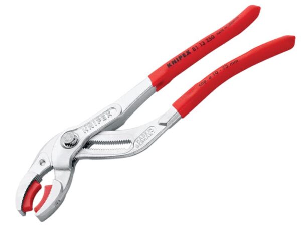 KNIPEX 81 11 250 Siphon and Connector Pliers Chrome Finish 250mm