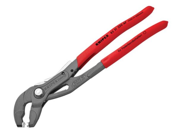 KNIPEX 85 51 250 AF Spring Hose Clamp Pliers with Retainer 250mm