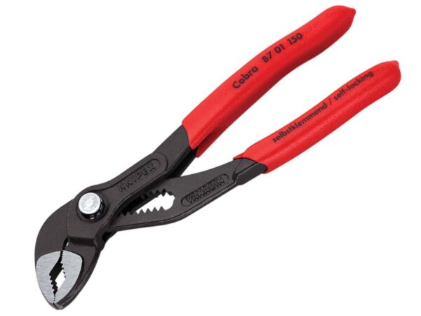 KNIPEX 87 01 150 Cobra® High-Tech Water Pump Pliers Plastic Coated Grip 150mm
