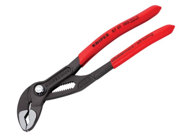 KNIPEX 87 01 180 Cobra® High-Tech Water Pump Pliers Plastic Coated Grip 180mm