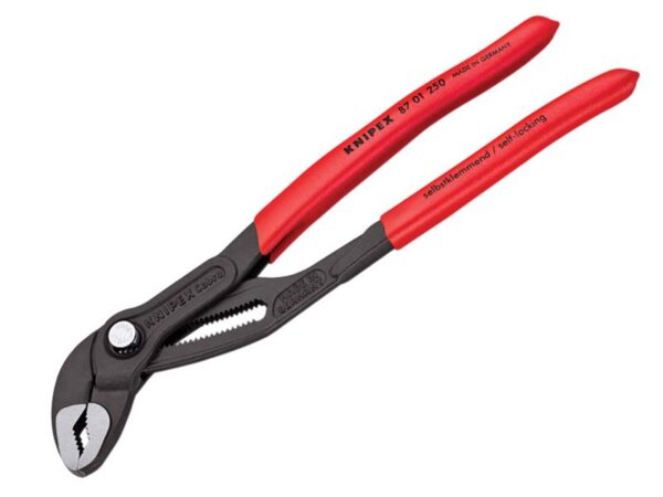 KNIPEX 87 01 250 Cobra® High-Tech Water Pump Pliers Plastic Coated Grip 250mm