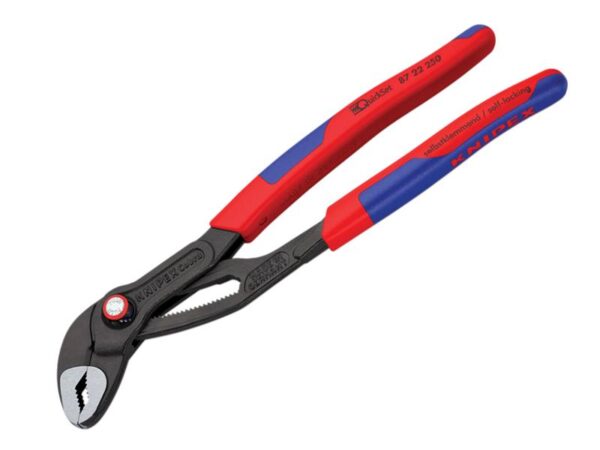 KNIPEX 87 22 250 Cobra® Quickset Water Pump Pliers Multi-component 250mm