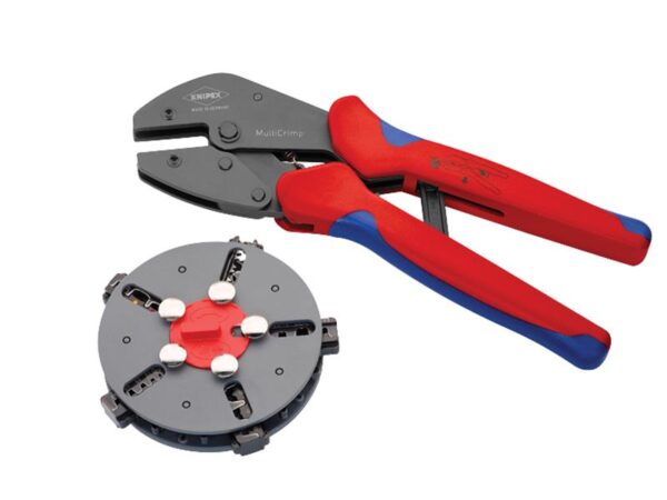 KNIPEX 97 33 02 MultiCrimp® Crimping Pliers with 5 Quick Change Cartridges