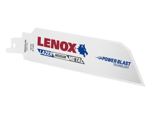LENOX MetalWolf Wave Edge Reciprocating Saw Blade 152 x 25 x 1.1mm 18 TPI (Pack 5)