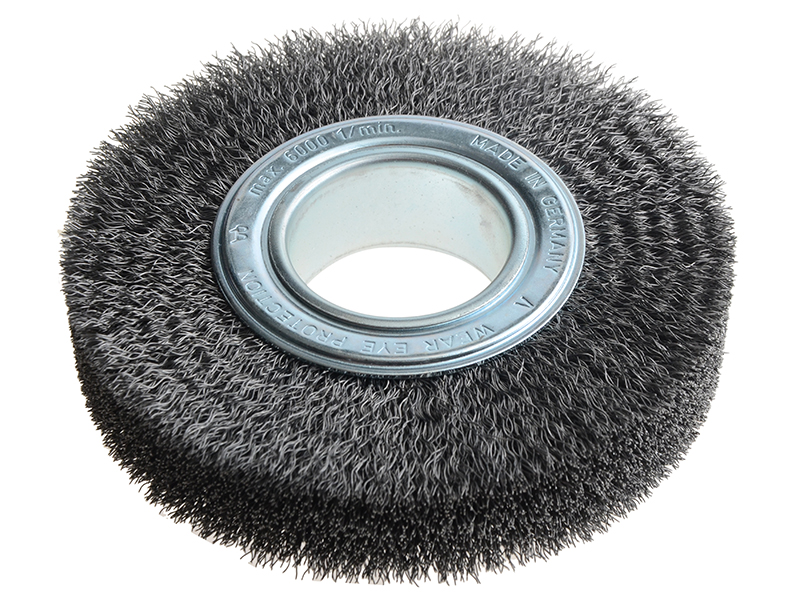 Lessmann Wheel Brush D150mm x W30-32 x 50 Bore Steel Wire 0.30 + Adaptors Set 3