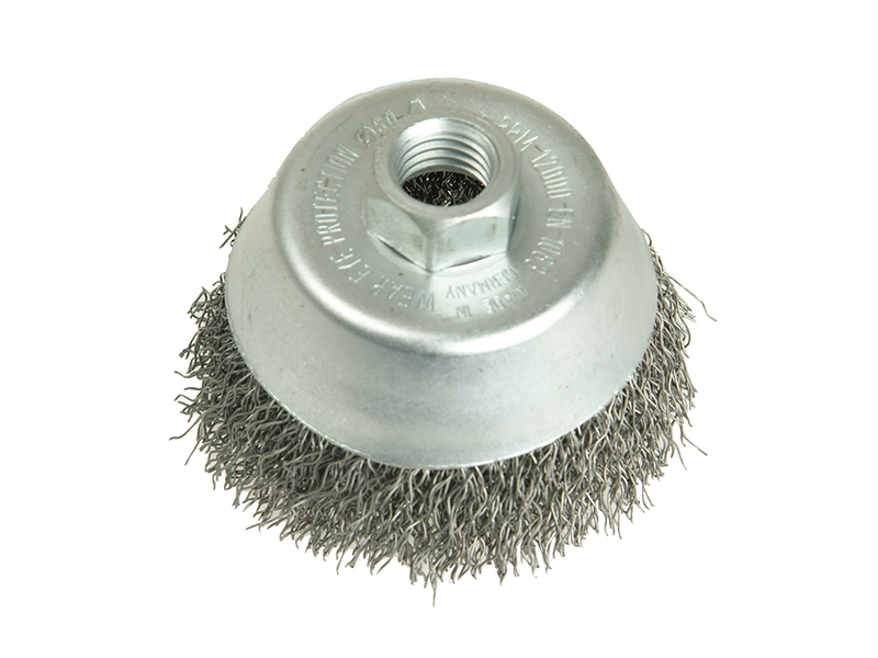 Lessmann Cup Brush 60mm M14, 0.35 Steel Wire