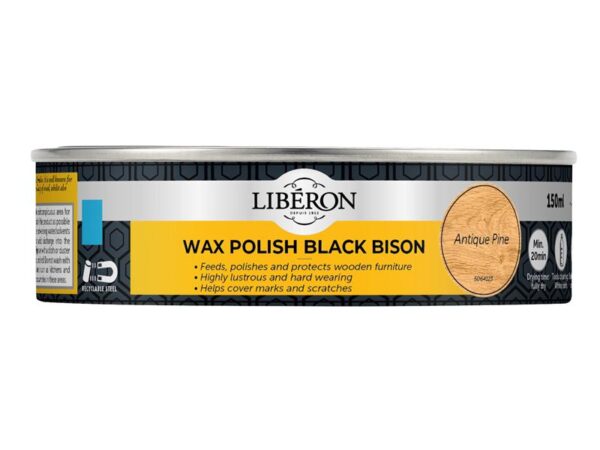 Liberon Black Bison Wax Paste Antique Pine 150ml