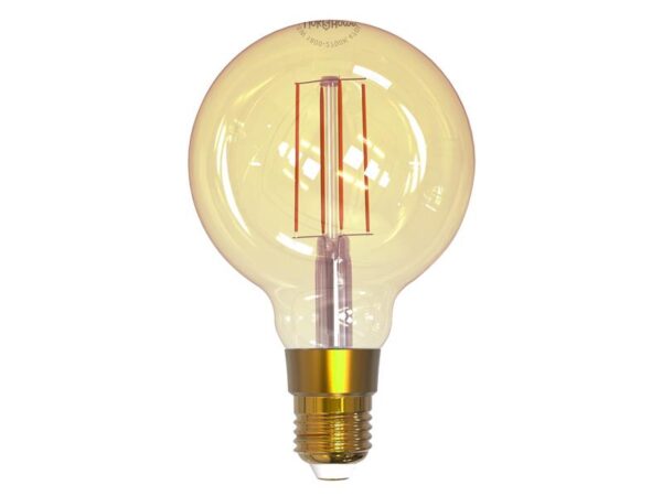 Link2Home Wi-Fi LED ES (E27) Balloon Filament Dimmable Bulb, White 470 lm 5.5W