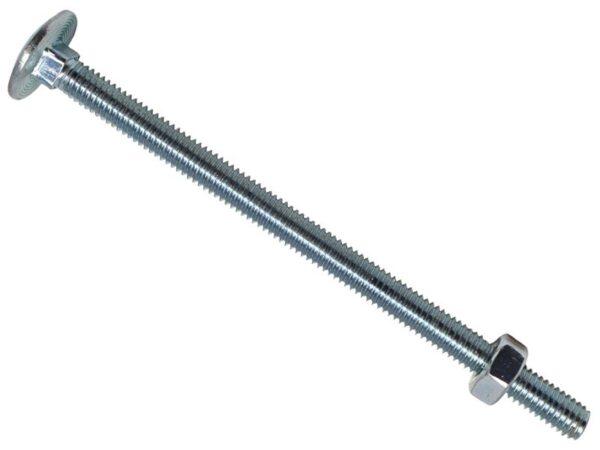 METALMATE® Cup Square Hex Bolt & Nut ZP M6 x 100mm Box 25