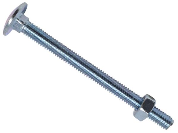 METALMATE® Cup Square Hex Bolt & Nut ZP M6 x 75mm Box 25