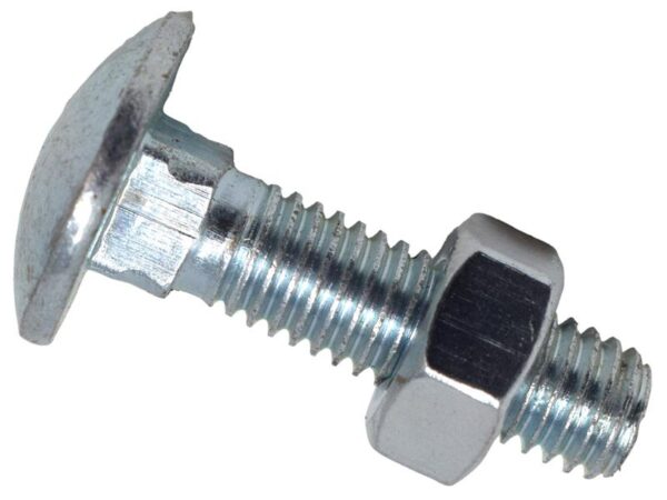 METALMATE® Cup Square Hex Bolt & Nut ZP M8 x 30mm Box 50