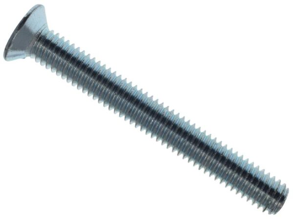 METALMATE® Machine Screw Pozi Compatible CSK ZP M6 x 50mm Box 25