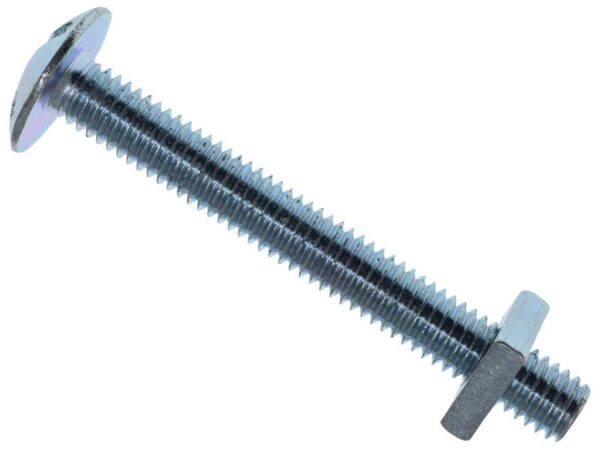 METALMATE® Roofing Bolt & Nut ZP M6 x 50mm (Box 25)