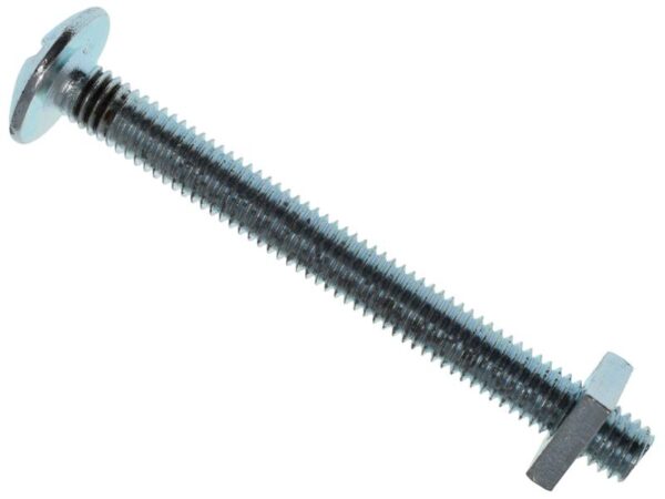 METALMATE® Roofing Bolt & Nut ZP M6 x 60mm (Box 25)