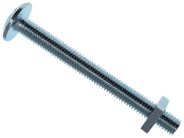 METALMATE® Roofing Bolt & Nut ZP M8 x 80mm (Box 25)