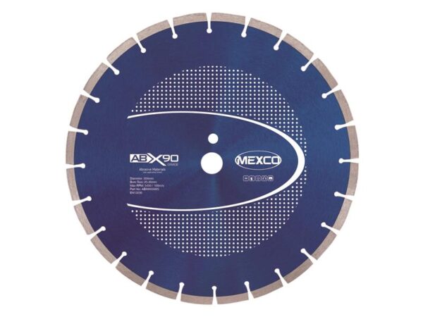 MEXCO Abrasive Materials X90 Grade Diamond Blade 350 x 25mm
