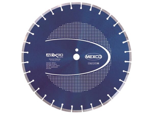 MEXCO Abrasive Materials X90 Grade Diamond Blade 450 x 25mm