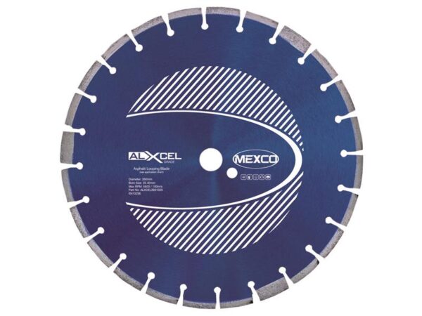 MEXCO Asphalt Looping Diamond Blade 350 x 25.4mm x 10mm Width