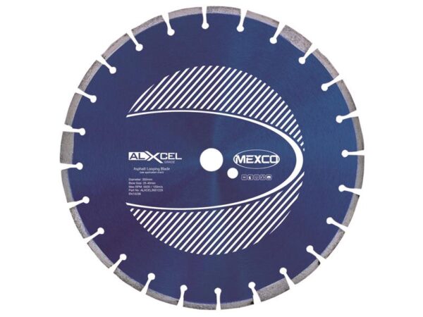 MEXCO Asphalt Looping Diamond Blade 350 x 25.4mm x 12mm Width