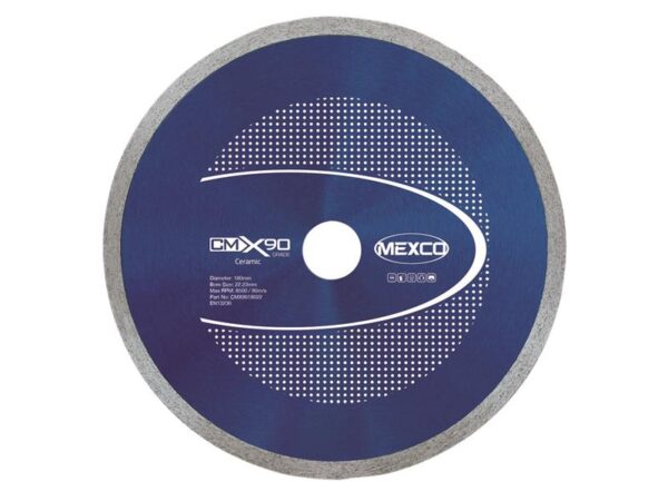 MEXCO X90 Grade Ceramic Materials Diamond Blade 180 x 22mm