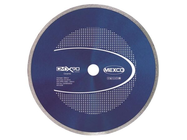 MEXCO X90 Grade Ceramic Materials Diamond Blade 300 x 25.4mm