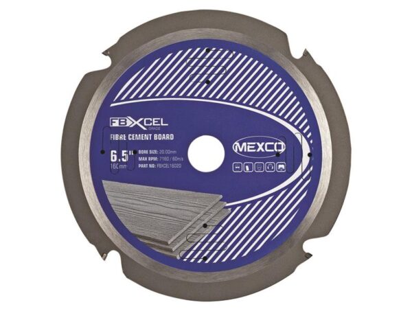 MEXCO Fibre Cement Board PCD Blade 160 x 20mm x 4T