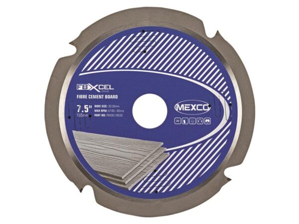 MEXCO Fibre Cement Board PCD Blade 185 x 30mm x 4T