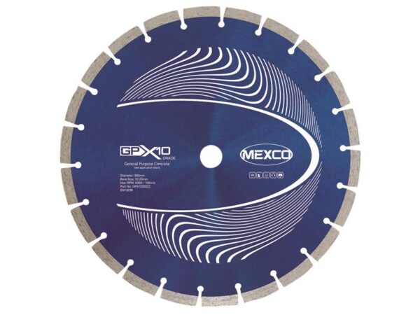 MEXCO GPX10 Concrete Diamond Blade 300 x 22.23mm
