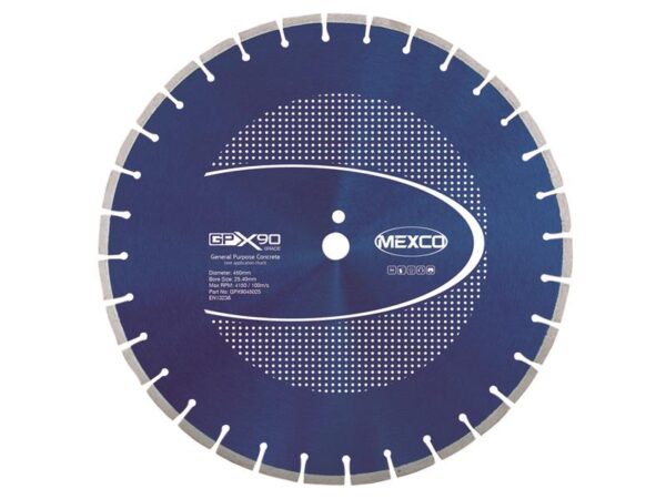 MEXCO GPX90 Concrete Diamond Blade 450 x 25.4mm