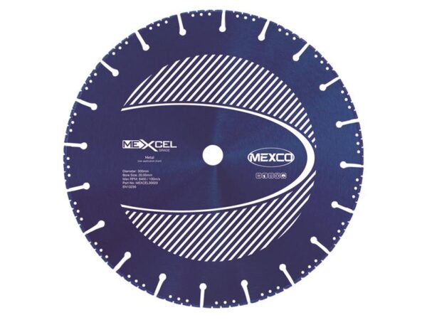 MEXCO XCEL Grade Metal Cut Diamond Blade 300 x 20mm