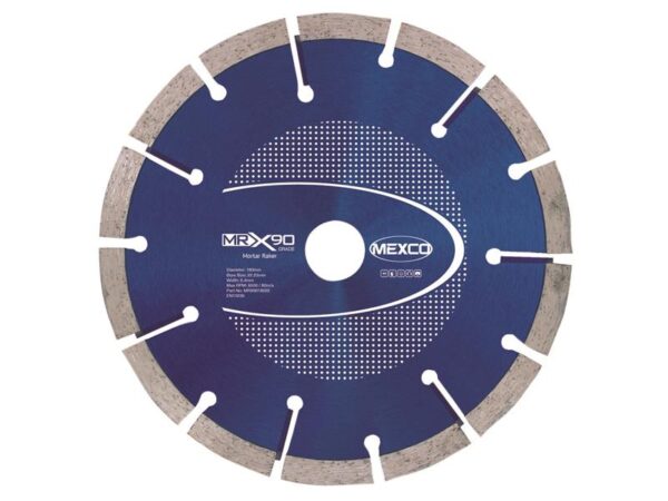 MEXCO X90 Grade Mortar Raking Diamond Blade 180 x 22mm