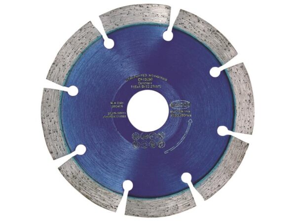 MEXCO RB X10 Radius / Curve Cutting Diamond Blade 115 x 22.23mm