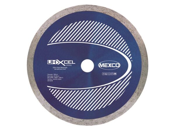 MEXCO UHXCEL Ultra Hard Materials Diamond Blade 180 x 22mm