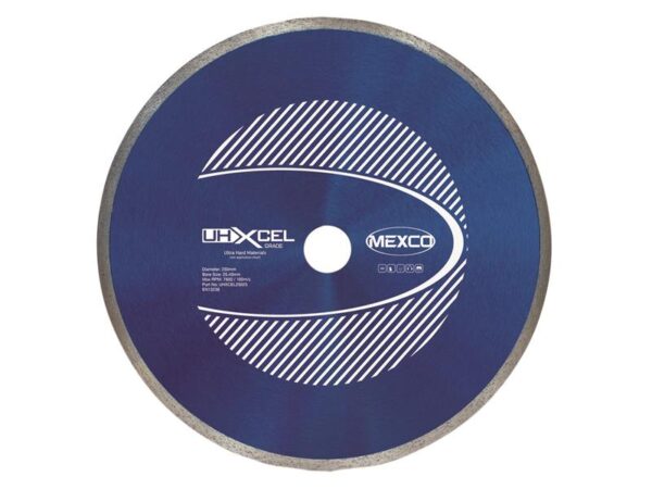 MEXCO UHXCEL Ultra Hard Materials Diamond Blade 250 x 25.4mm